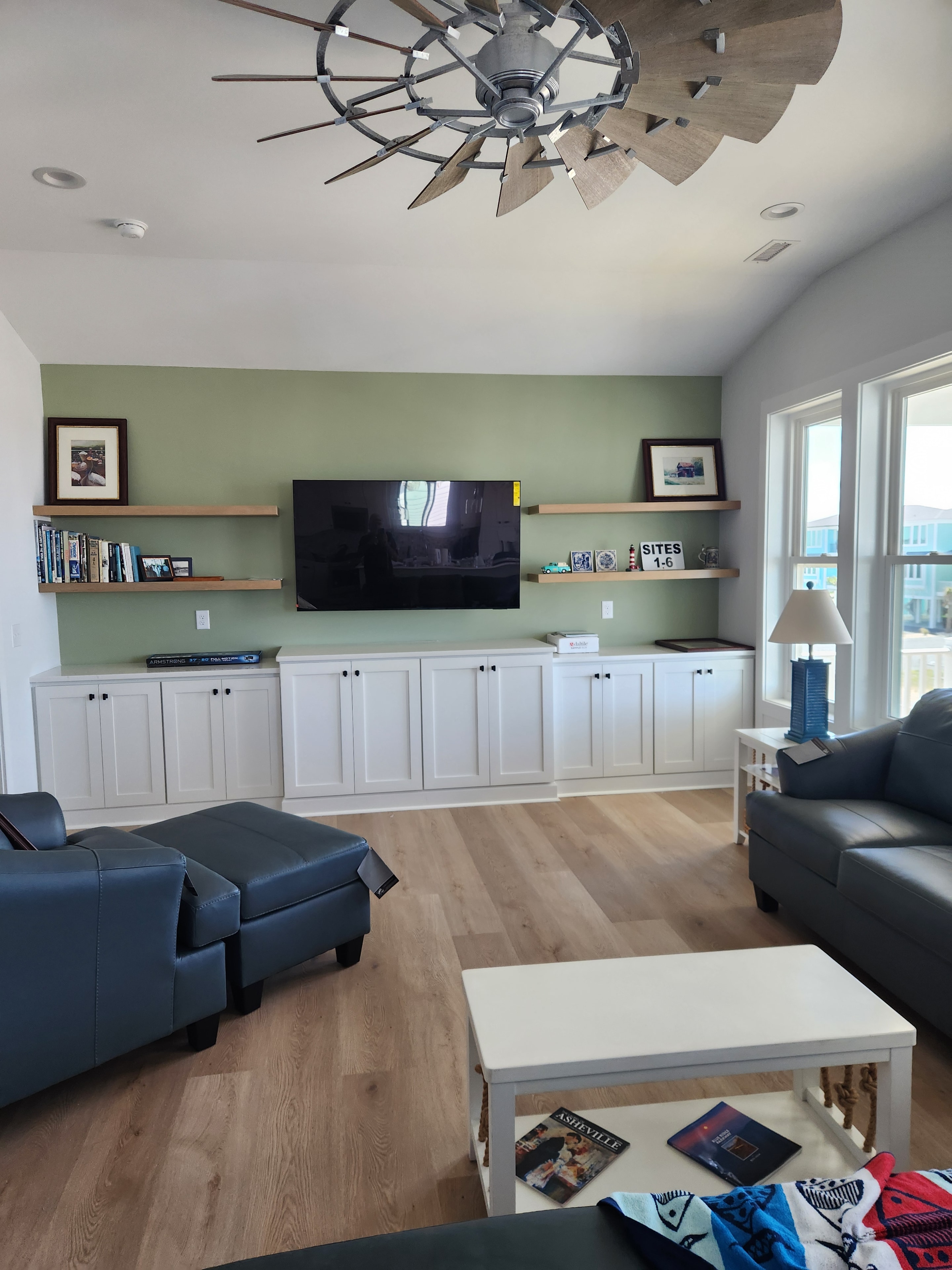 Built-In Cabinet Wall with TV